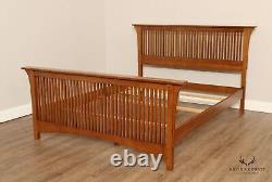 Stickley Mission Collection Oak Queen Size Spindle Bed