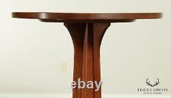 Stickley Mission Collection Oak Round Top Bistro Table (B)