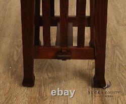 Stickley Mission Collection Oak Roycroft Tabouret Table