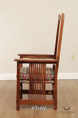Stickley Mission Collection Oak Spindle Armchair