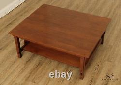 Stickley Mission Collection Oak Spindle Coffee Table