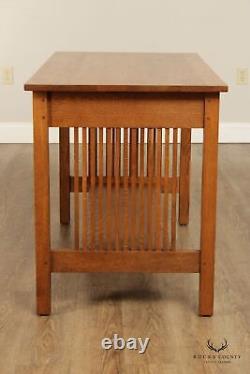 Stickley Mission Collection Oak Spindle Desk or Library Table