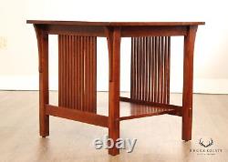 Stickley Mission Collection Oak Spindle Side Table