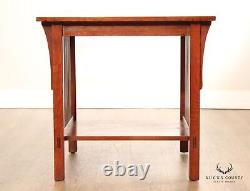 Stickley Mission Collection Oak Spindle Side Table