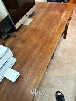 Stickley Mission Collection Oak Spindle Writing Desk