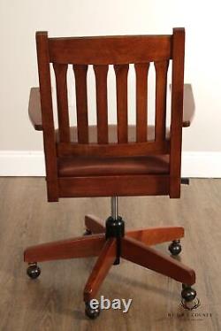 Stickley Mission Collection Oak Swivel Tilt Desk Chair
