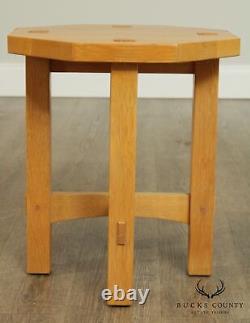 Stickley Mission Collection Oak Taboret Low Side Table