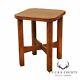 Stickley Mission Collection Oak Taboret Side Table