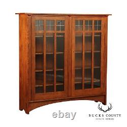 Stickley Mission Collection Oak Two Door Bookcase