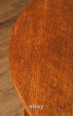 Stickley Mission Collection Oak Two-Tier Round Table