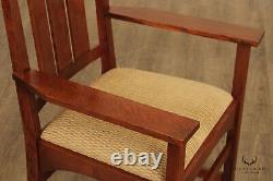 Stickley Mission Collection Set Of Ten Oak Harvey Ellis Dining Chairs