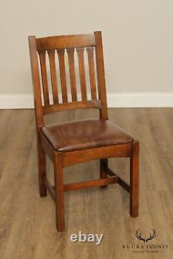 Stickley Mission Collection Set of 6 Oak Cottage Dining Chairs