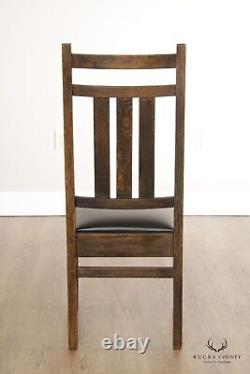 Stickley Mission Collection Set of Four Oak Harvey Ellis Side Chairs