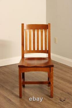 Stickley Mission Collection Set of Six Oak Cottage Dining Chairs