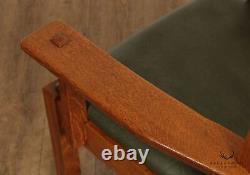 Stickley Mission Collection Set of Ten Oak Cottage Dining Chairs