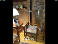 Stickley Mission Collection Spindle Arm Chair Used