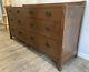 Stickley Mission Oak Chest of 7 Drawers Triple Dresser Chest