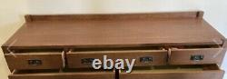 Stickley Mission Oak Chest of 7 Drawers Triple Dresser Chest