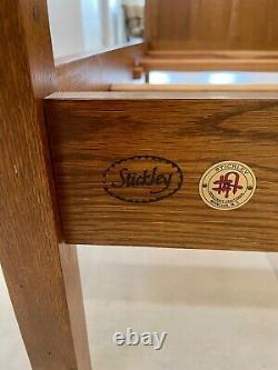 Stickley Mission Oak King Panel Bed