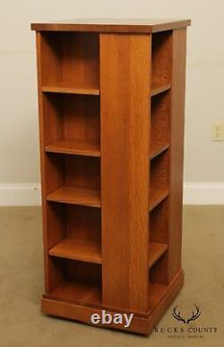 Stickley Mission Oak Revolving Bookcase display