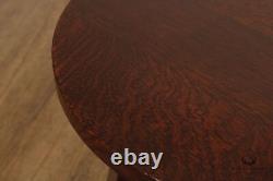 Stickley Mission Style Oak'Gus' Round Tea Table
