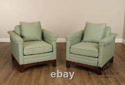 Stickley Pair of'Parkridge' Oak Club Chairs