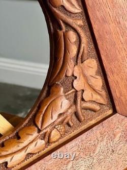 Superb Antique Carved Oak Picture Frame 25 x 15 Arts & Crafts Nouveau Mission