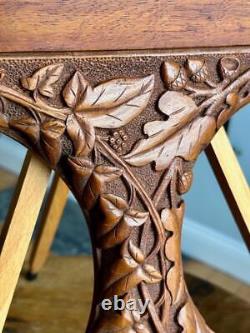 Superb Antique Carved Oak Picture Frame 25 x 15 Arts & Crafts Nouveau Mission