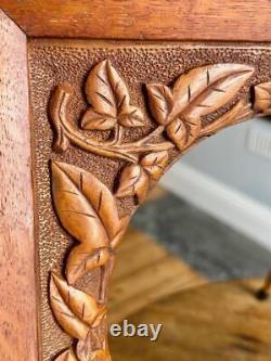 Superb Antique Carved Oak Picture Frame 25 x 15 Arts & Crafts Nouveau Mission