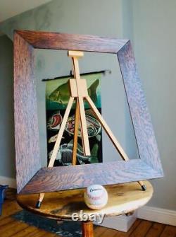 Superb Antique Mission Oak Picture Frame 18 x 14 Rebate Arts & Crafts Nouveau