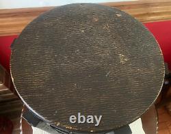 VTG MISSION OAK ARTS & CRAFTS TABOURET TABLE ROUND BENT WOOD Plant Stand Stool