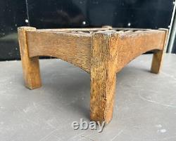 Vintage Antique Mission Oak Style Footstool