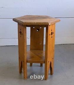 Vintage Arts & Crafts Mission Petite Oak Side Table