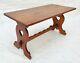 Vintage Mission Arts & Crafts Solid Oak Coffee Table OR Small Bench Circa 1930s