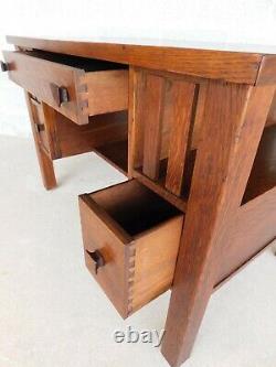 Vintage Mission Oak Art & Crafts Style Desk