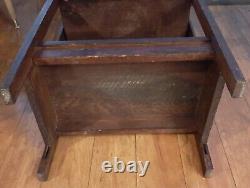 Vintage Mission Oak/ Arts & Crafts Antique 4 Tier Bookcase-Etagere 41 H