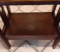 Vintage Mission Oak/ Arts & Crafts Antique 4 Tier Bookcase-Etagere 41 H