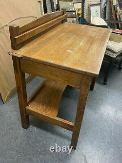 Vintage Mission Oak Arts & Crafts Writing Desk
