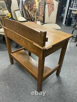 Vintage Mission Oak Arts & Crafts Writing Desk