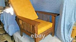 Vintage Mission Oak Morris Recliner Lounge Chair Arts & Crafts Quarter Sawn Wood