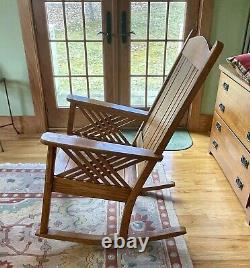 Vintage Mission Oak Rocking Chair