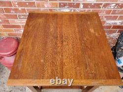 Vintage Mission Oak Table End Table Accent Plant Fern Stand
