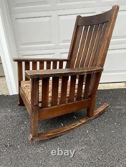 Vintage Mission Quartersawn Oak Rocker Rocking Chair