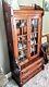 Vintage Mission Style Arts & Crafts Display Cabinet China Hutch Oak